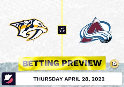 Predators vs. Avalanche Prediction and Odds - Apr 28, 2022
