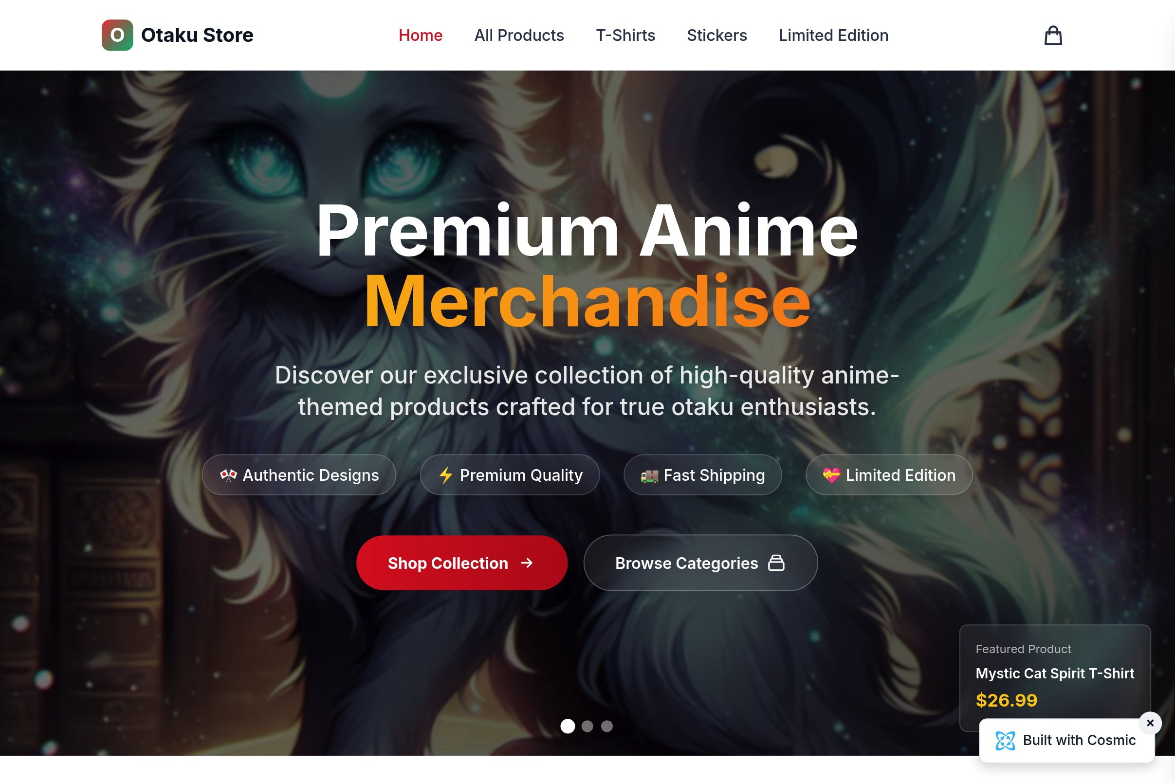 Screenshot of Anime Store