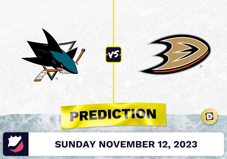 Sharks vs. Ducks Prediction and Odds - November 12, 2023