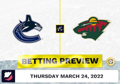 Canucks vs. Wild Predictions and Odds - Mar 24, 2022