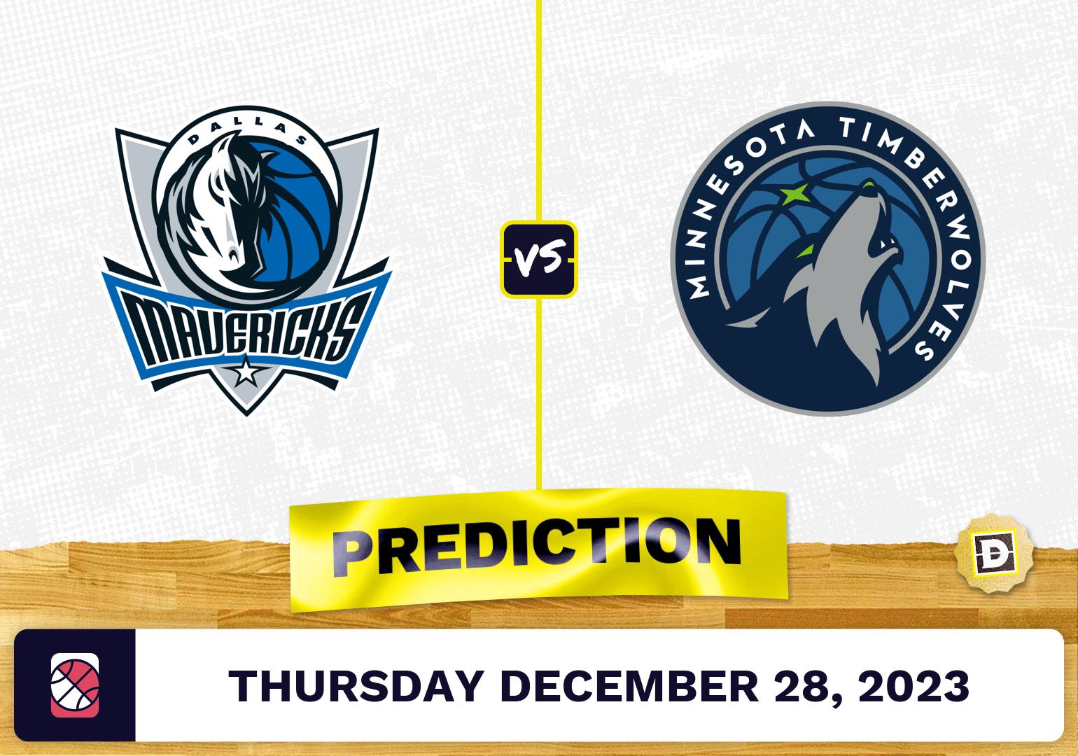 Dallas Mavericks vs. Minnesota Timberwolves Prediction, Odds, NBA Picks  [12/28/2023]