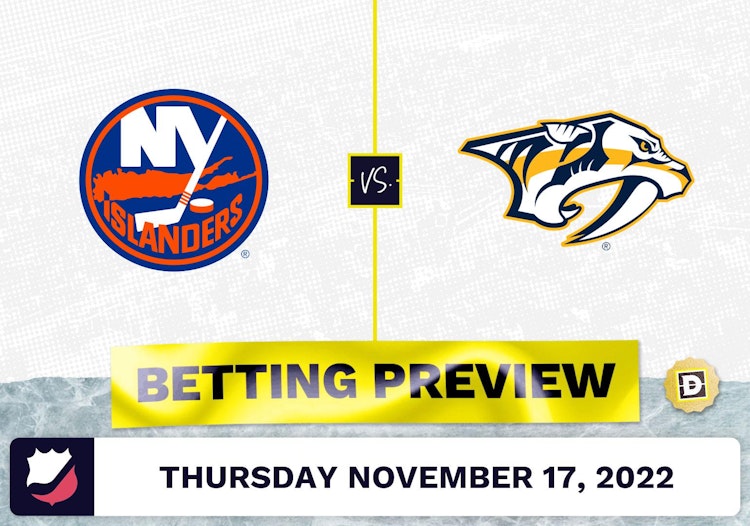 Islanders vs. Predators Prediction and Odds - Nov 17, 2022