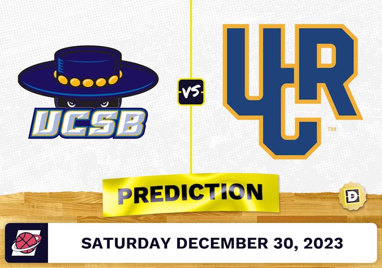 UC Santa Barbara vs. UC Riverside Prediction, Odds, College Basketball Picks  [12/30/2023]