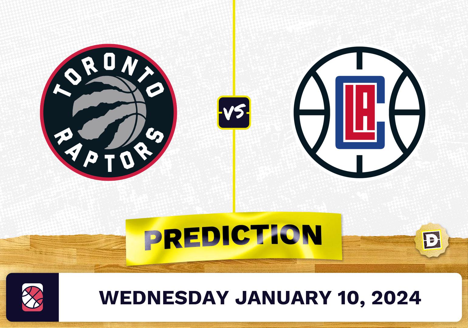 Toronto Raptors vs. Los Angeles Clippers Prediction, Odds, NBA Picks  [1/10/2024]