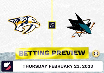 Predators vs. Sharks Prediction and Odds - Feb 23, 2023