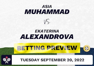 Asia Muhammad vs. Ekaterina Alexandrova Predictions - Sep 20, 2022