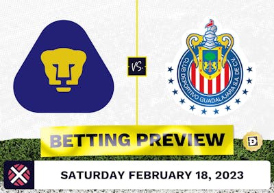 Pumas UNAM vs. Guadalajara Prediction and Odds - Feb 18, 2023