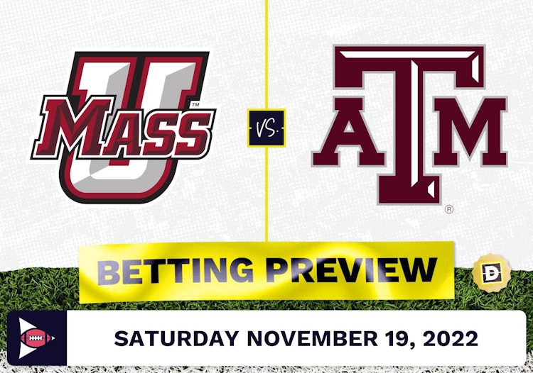 Massachusetts vs. Texas A&M CFB Prediction and Odds - Nov 19, 2022