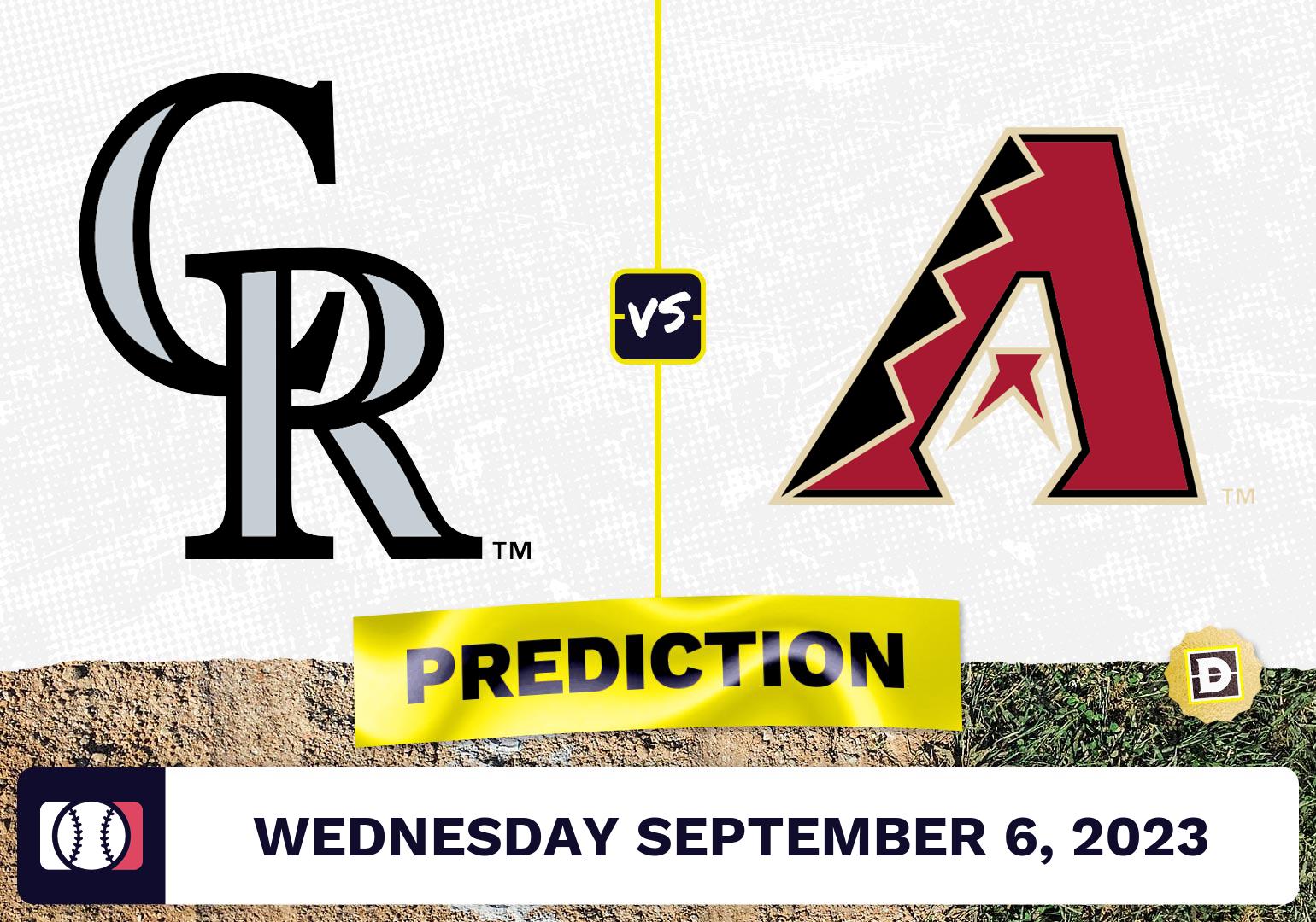 Rockies vs. Diamondbacks Prediction for MLB Wednesday [9/6/2023]