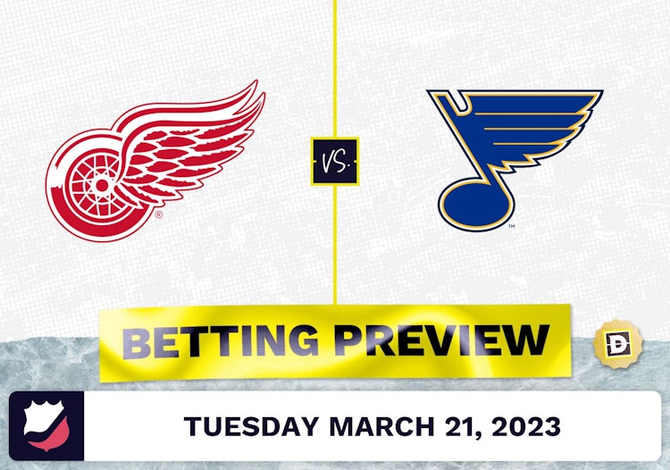 Red Wings vs. Blues Prediction and Odds - Mar 21, 2023