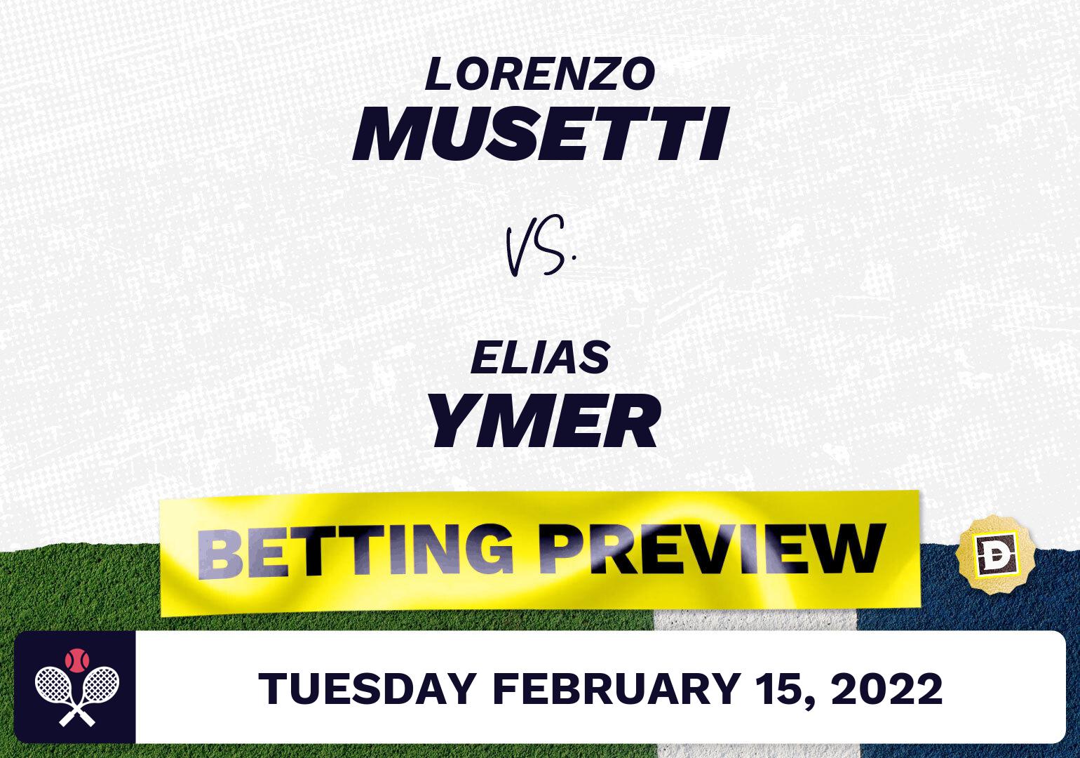Lorenzo Musetti vs. Elias Ymer Predictions - Feb 15, 2022