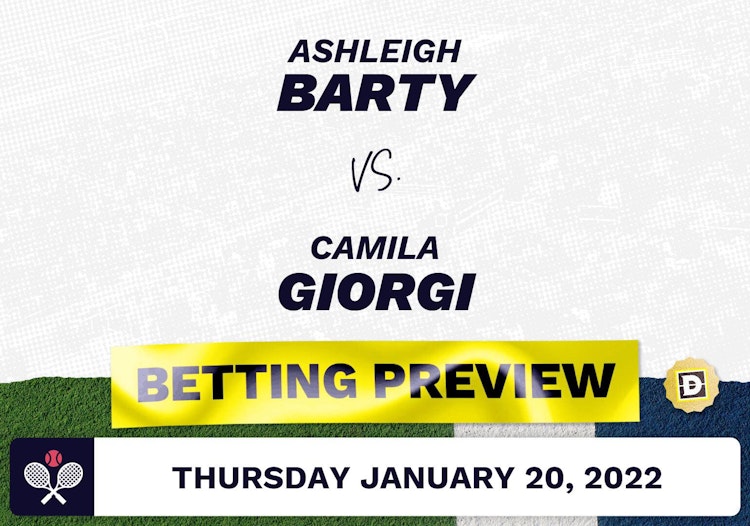 Ashleigh Barty vs. Camila Giorgi Predictions - Jan 21, 2022