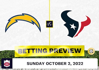 Chargers vs. Texans Week 4 Prediction and Odds - Oct 2, 2022