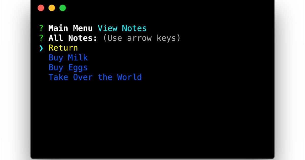 How to Build a Command Line Note Taking App