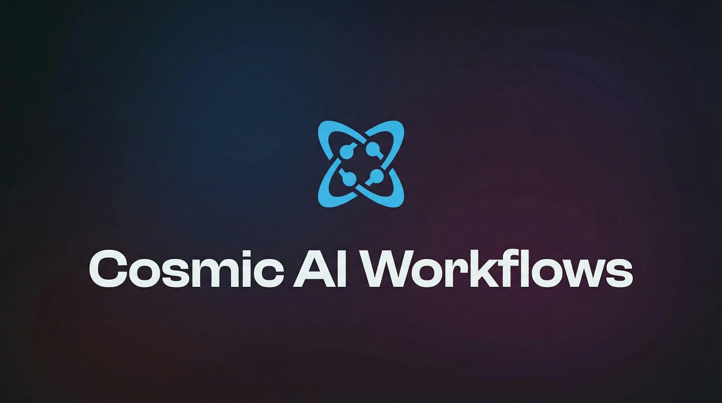 Cosmic AI Workflows