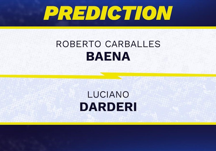 Roberto Carballes Baena vs Luciano Darderi Tennis Prediction.