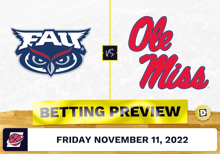 Florida Atlantic vs. Ole Miss CBB Prediction and Odds - Nov 11, 2022