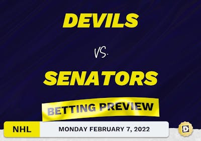 Devils vs. Senators Predictions and Odds - Feb 7, 2022