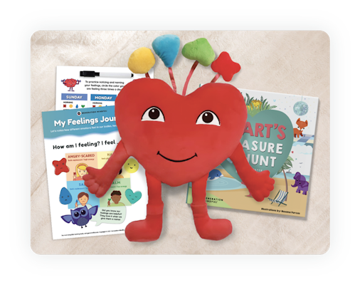 Heart SnuggleBuddies™ Emotion Plush & Heart's Treasure Hunt Book