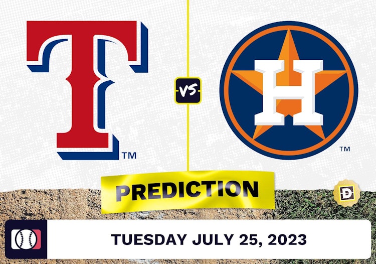 Rangers vs. Astros Prediction for MLB Tuesday [7/25/2023]