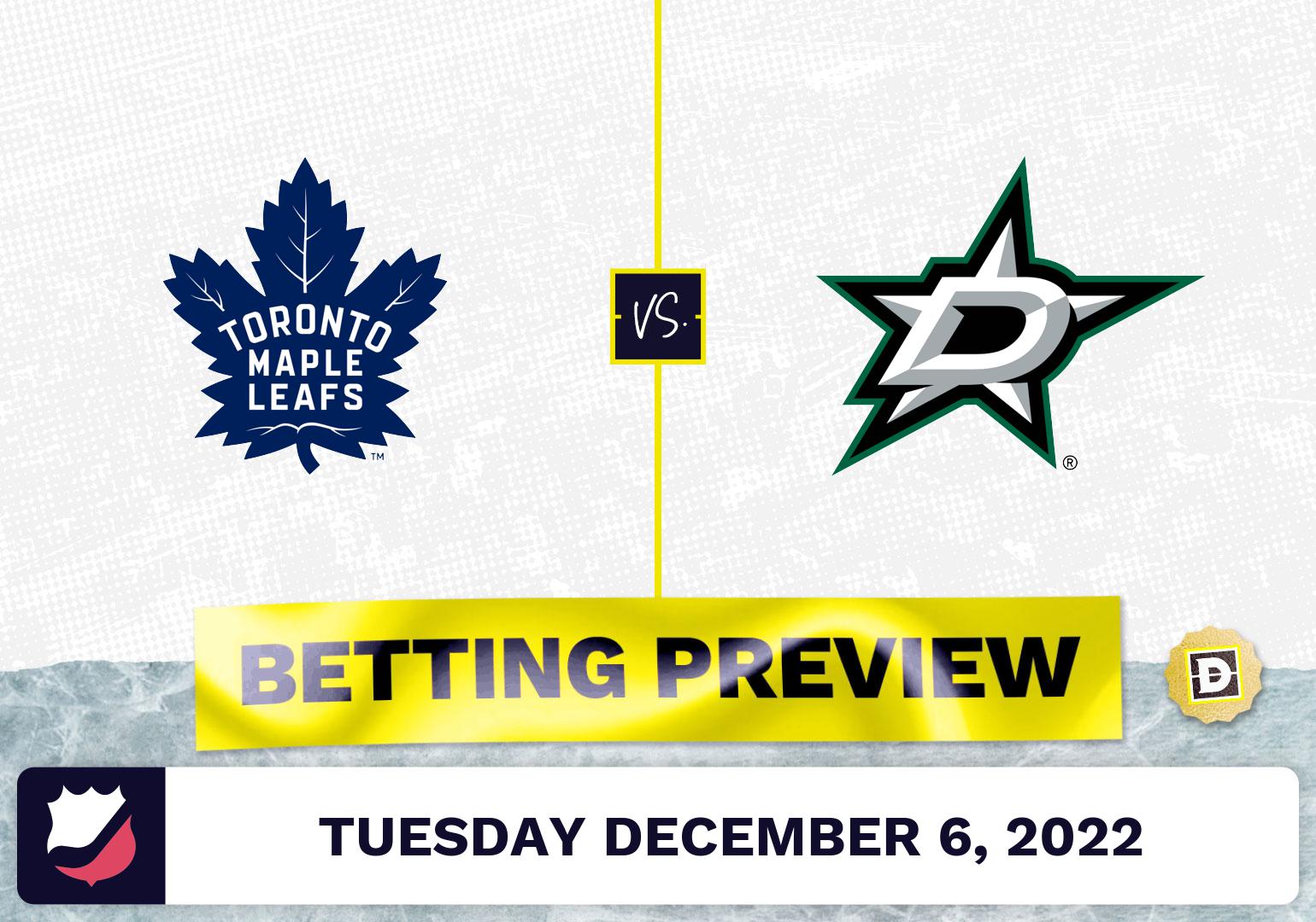 Maple Leafs vs. Stars Prediction and Odds - Dec 6, 2022
