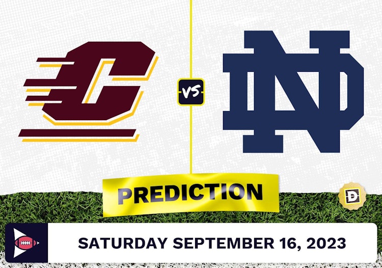 Central Michigan vs. Notre Dame CFB Prediction and Odds - September 16, 2023