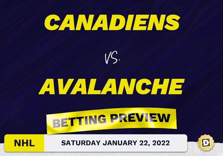 Canadiens vs. Avalanche Predictions and Odds - Jan 22, 2022