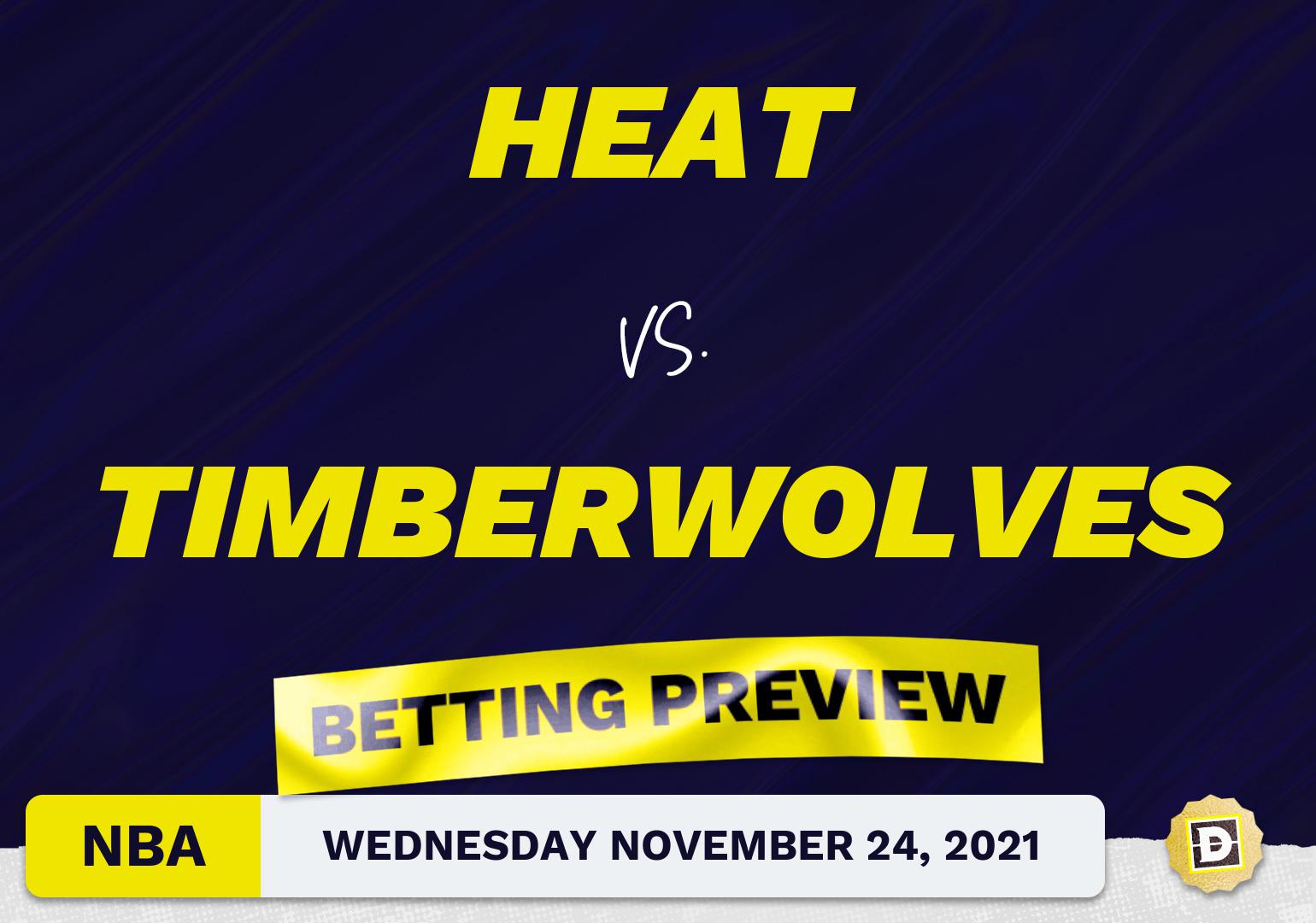 Heat vs. Timberwolves Predictions and Odds - Nov 24, 2021