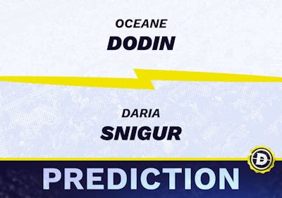 Oceane Dodin vs. Daria Snigur Prediction, Odds, Picks for Wimbledon 2024