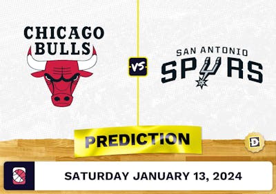 Chicago Bulls vs. San Antonio Spurs Prediction, Odds, NBA Picks [1/13/2024]