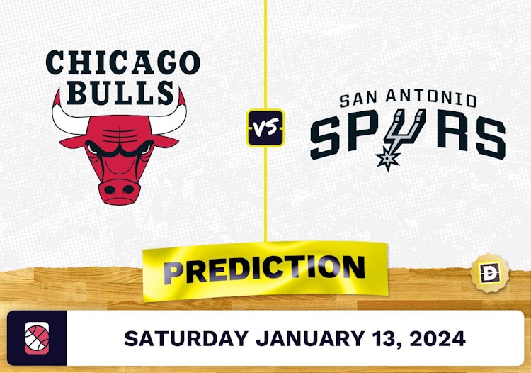 Chicago Bulls vs. San Antonio Spurs Prediction, Odds, NBA Picks [1/13/2024]