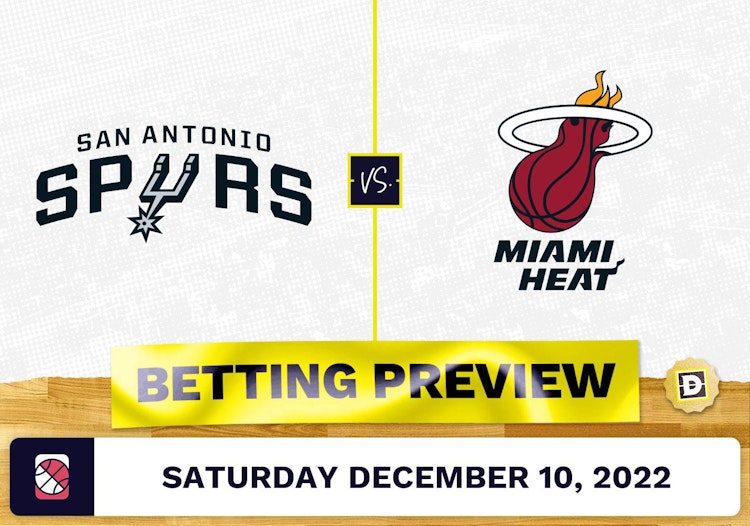 Spurs vs. Heat Prediction and Odds - Dec 10, 2022