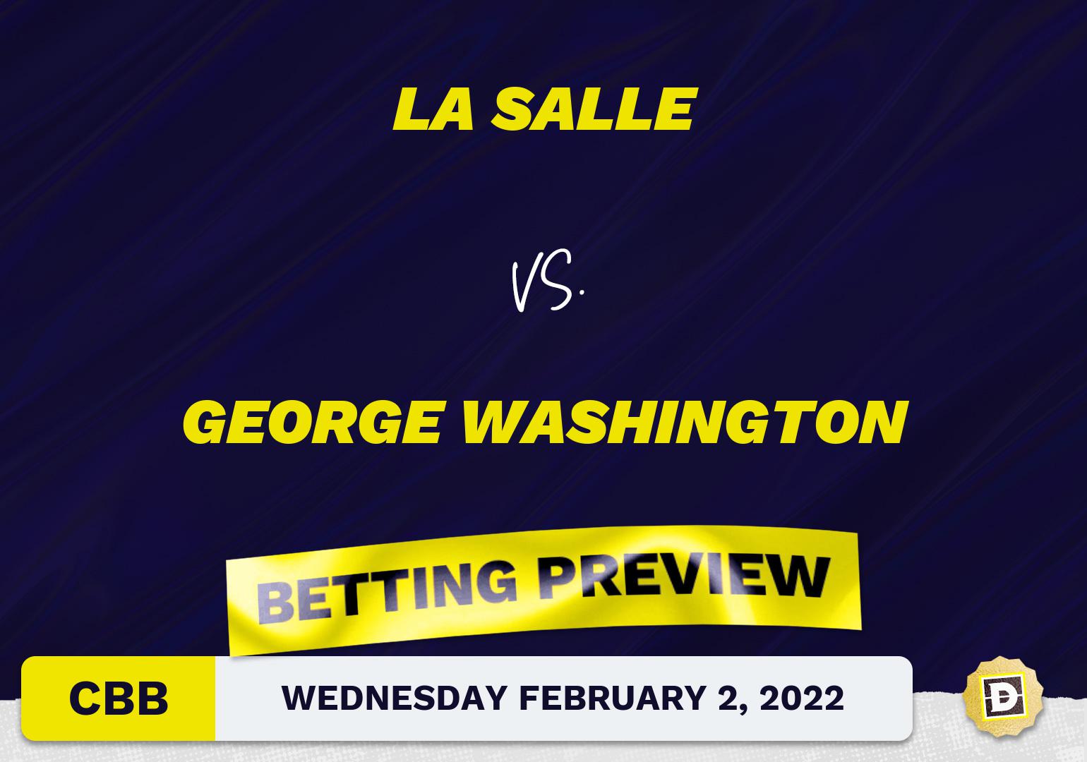 La Salle vs. George Washington CBB Predictions and Odds - Feb 2, 2022