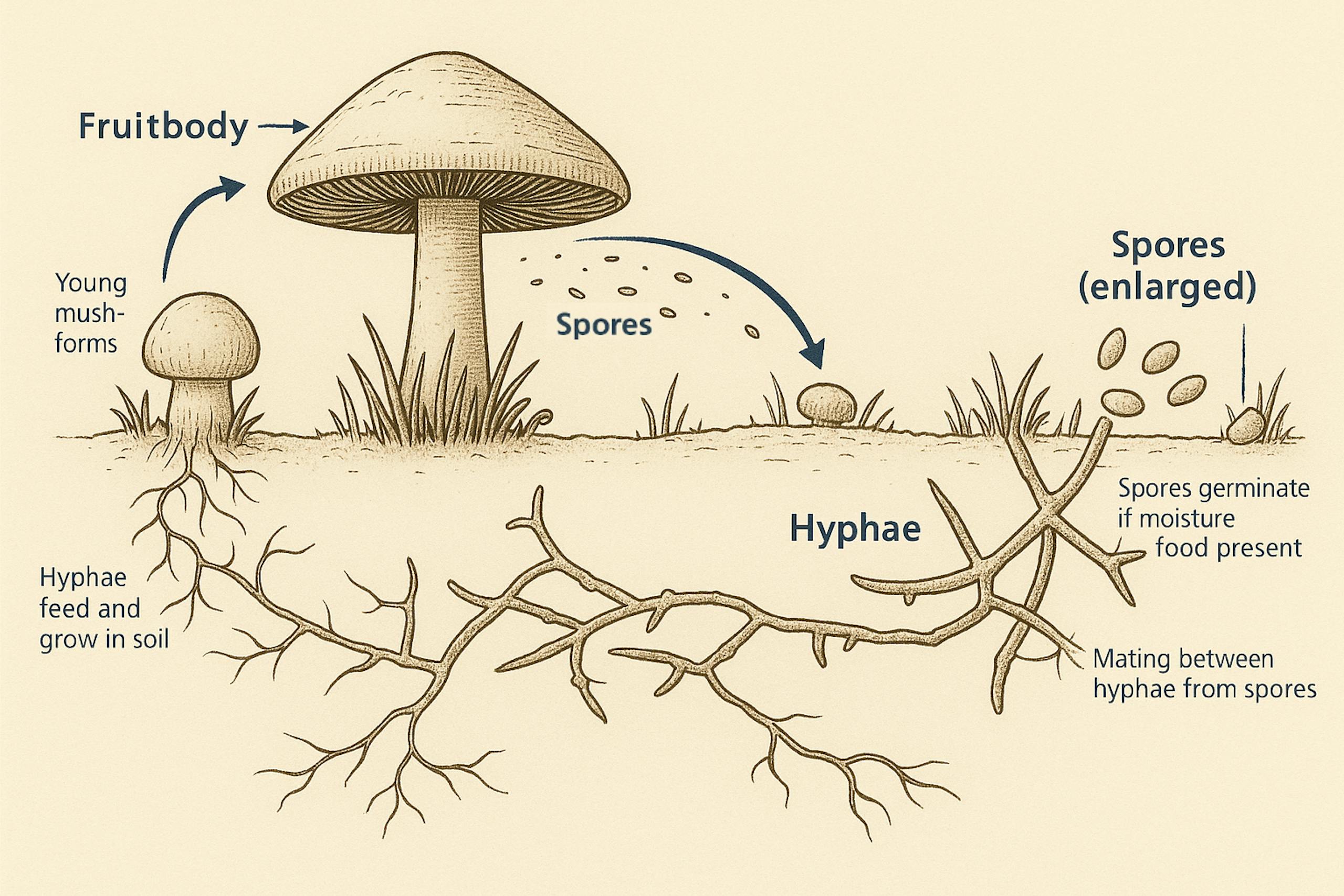 Lifecycle of a Mushroom
