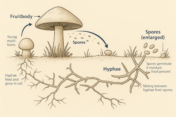 Lifecycle of a Mushroom