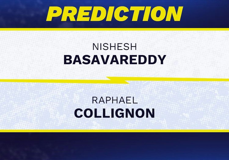 Nishesh Basavareddy takes on Raphael Collignon in ATP Brussels action.