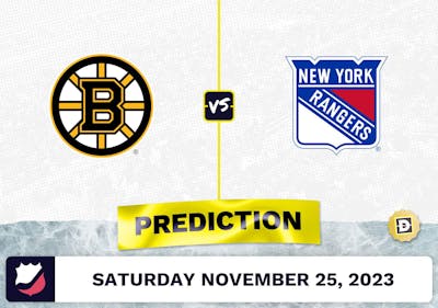 Bruins vs. Rangers Prediction and Odds - November 25, 2023