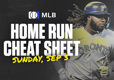 Home Run Cheat Sheet - HR Data, Stats, Matchups and More - Sunday, September 3