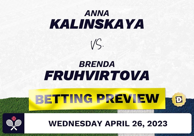 Anna Kalinskaya vs. Brenda Fruhvirtova Predictions - Apr 26, 2023