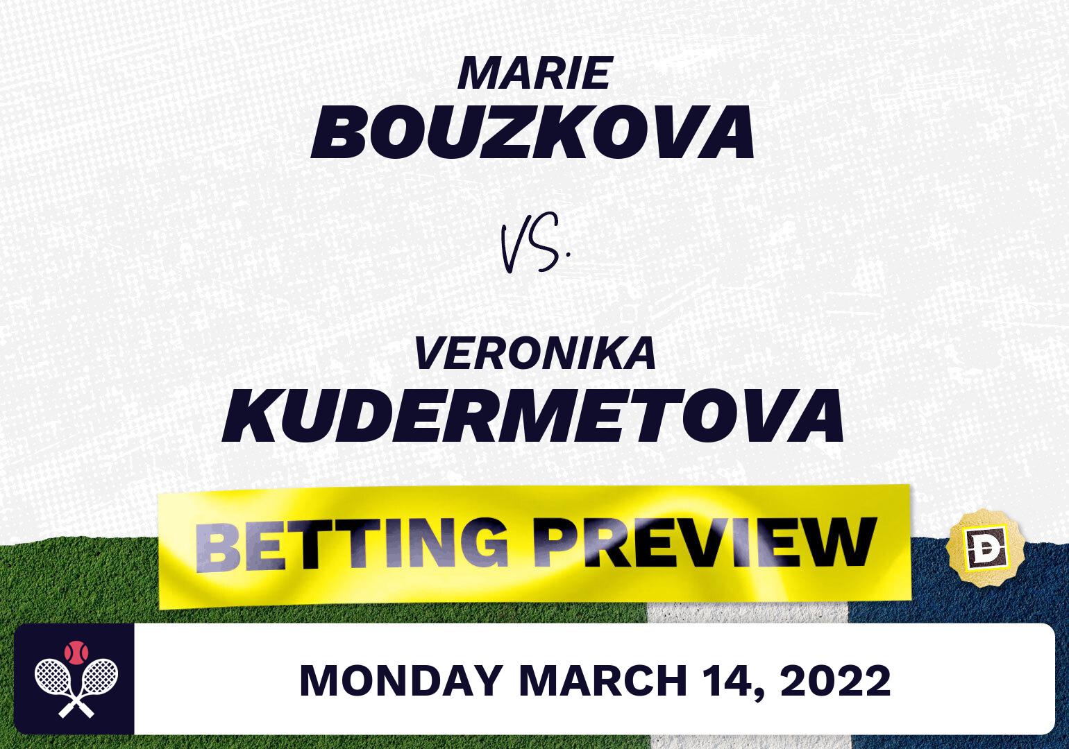 Marie Bouzkova vs. Veronika Kudermetova Predictions - Mar 14, 2022