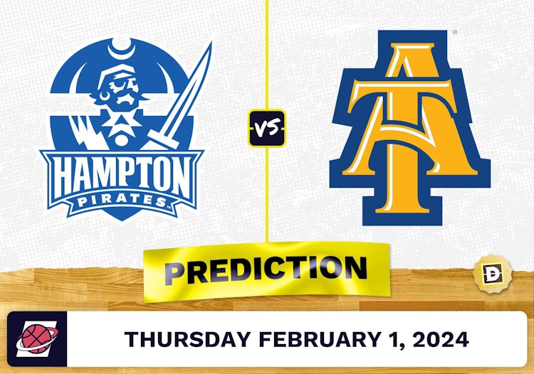 Hampton vs. North Carolina A&T Prediction, Odds, College Basketball Picks [2/1/2024]