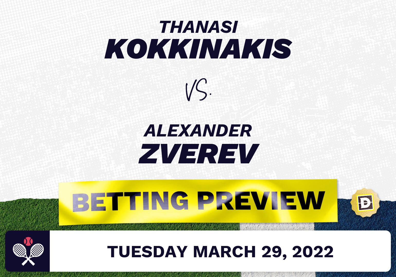 Thanasi Kokkinakis vs. Alexander Zverev Predictions - Mar 29, 2022