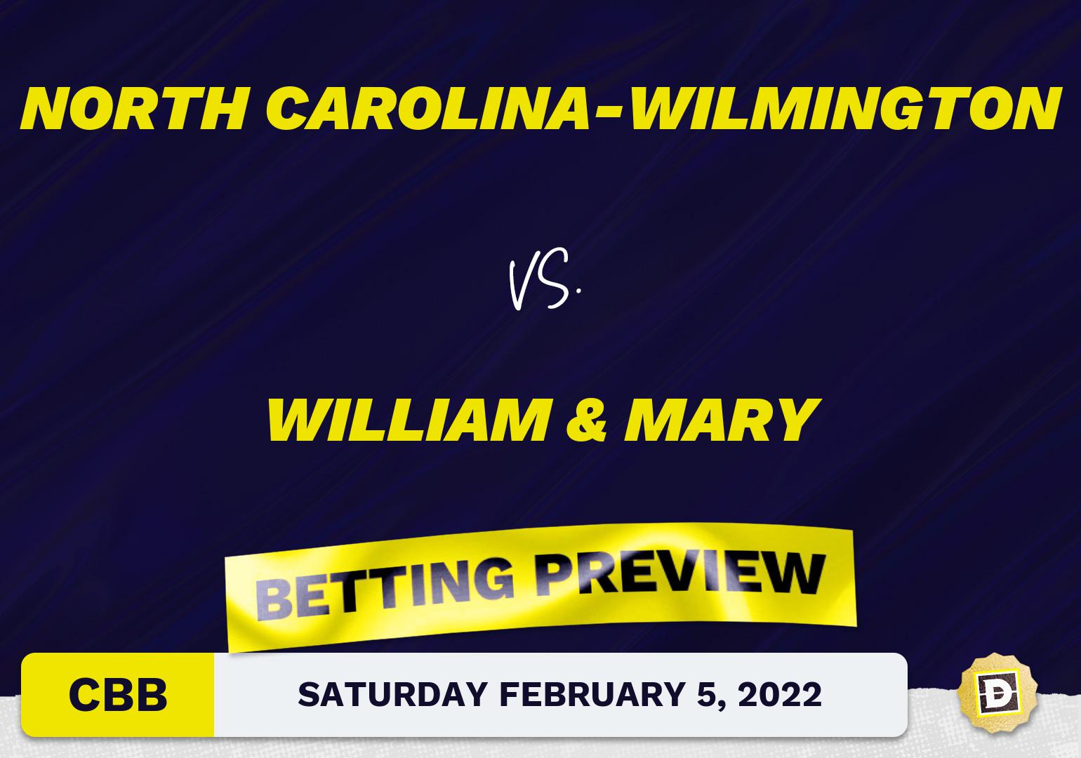 North Carolina-Wilmington vs. William & Mary CBB Predictions and Odds - Feb 5, 2022