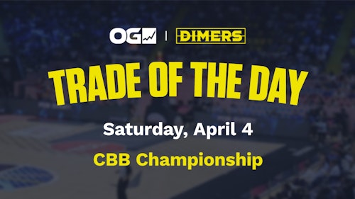 CBB Trade of the Day: Dimers data finds edge in Arizona to win CBB National Championship on OG prediction market
