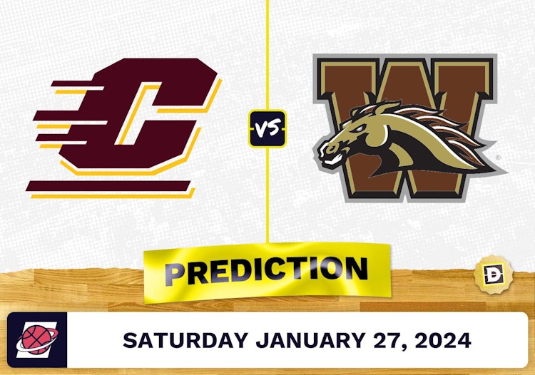 Central Michigan vs. Western Michigan Prediction, Odds, College Basketball Picks [1/27/2024]