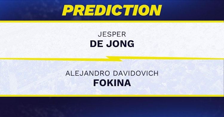 Jesper De Jong vs Alejandro Davidovich Fokina Tennis Prediction.
