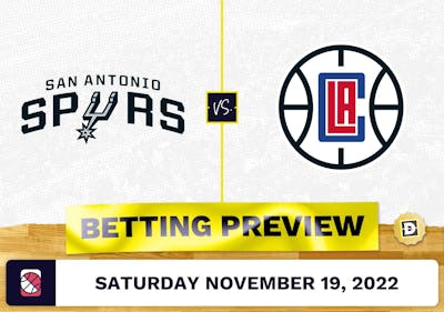Spurs vs. Clippers Prediction and Odds - Nov 19, 2022