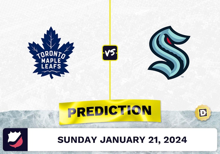 Toronto Maple Leafs vs. Seattle Kraken Prediction, Odds, NHL Picks [1/21/2024]