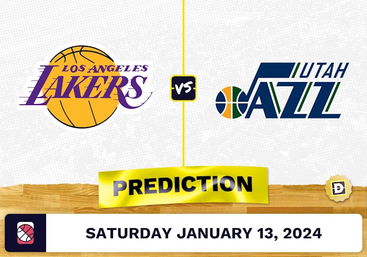 Los Angeles Lakers vs. Utah Jazz Prediction, Odds, NBA Picks [1/13/2024]