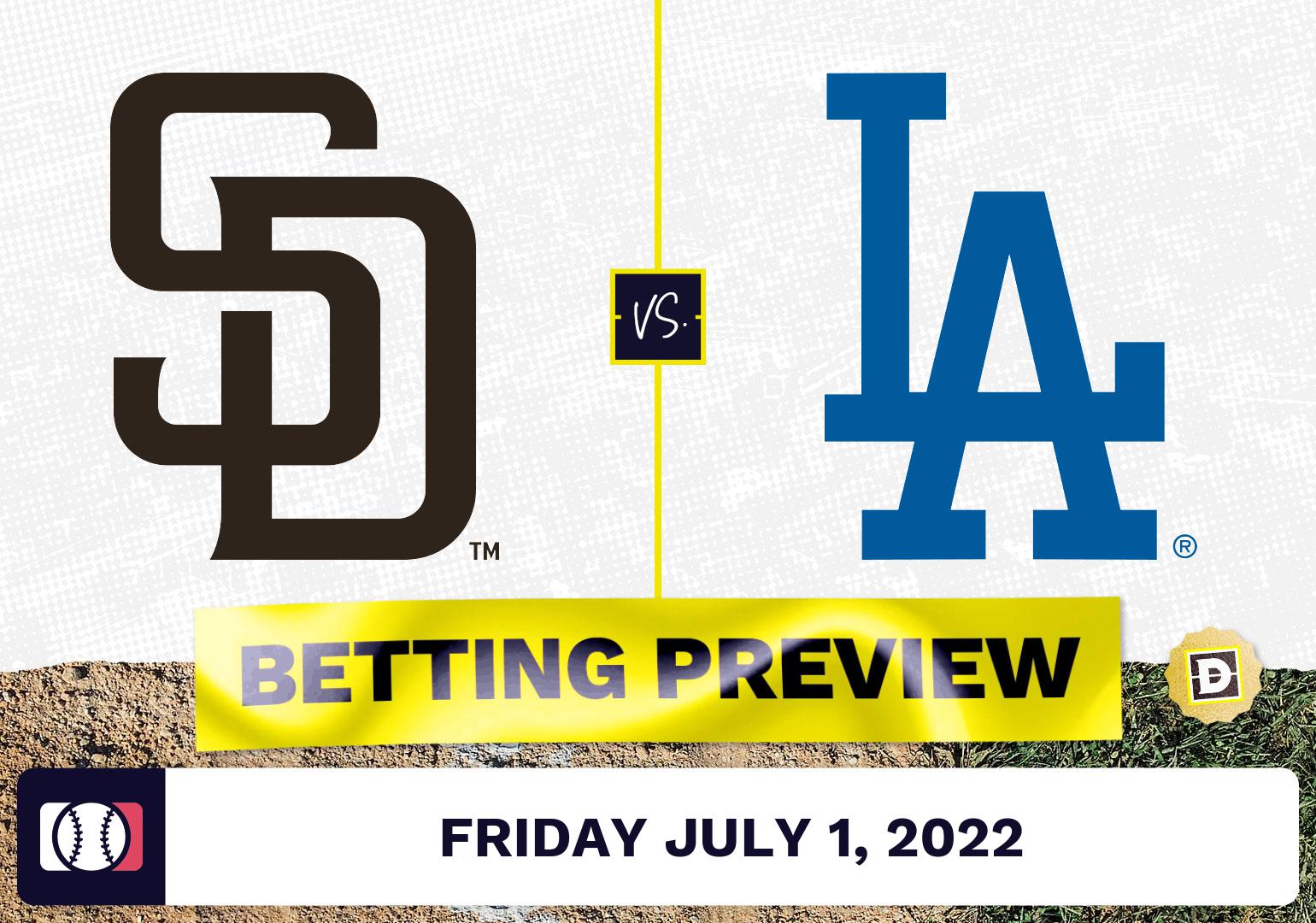 Padres vs. Dodgers Prediction and Odds - Jul 1, 2022